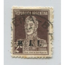ARGENTINA SERVICIO OFICIAL GJ 410d ESTAMPILLA CON VARIEDAD USADA